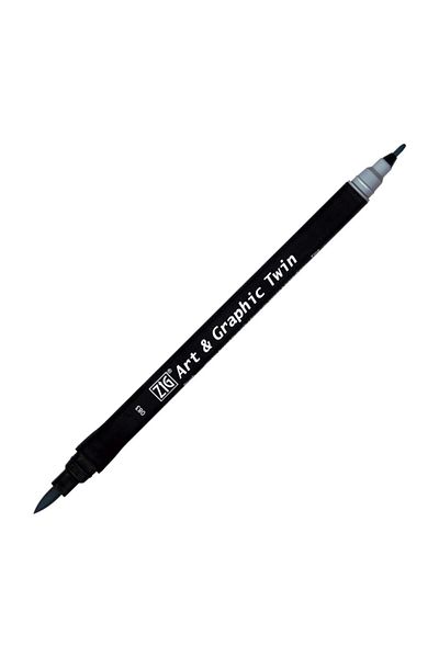Zig Art & Graphic Twin Marker Drawing Pen 83 Dove Gray