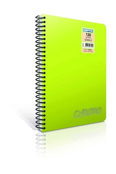 Gıpta Chromo (a5) 80 YpPp Cover Spiral Notebook - Striped (1347)