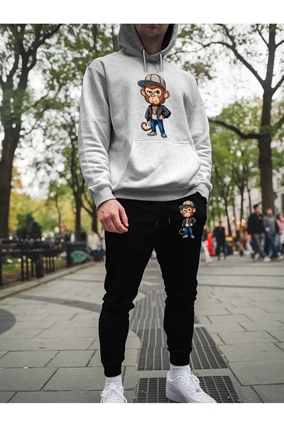 DAXİS Sportwear Company ΑΝΔΡΙΚΟ Σετ αθλητικής φόρμας με κουκούλα - Σετ αθλητικής φόρμας με χαλαρή εφαρμογή