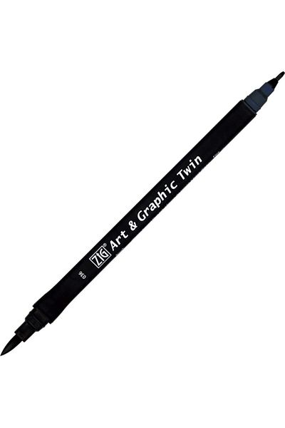 Zig Art & Graphic Twin Marker Drawing Pen 36 Deep Blue