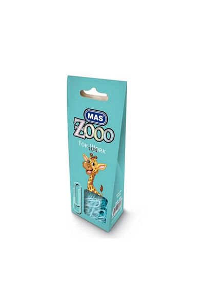 Mas Zoo Colorful 28mm Paper Clip 100 Pcs- Turquoise (606)