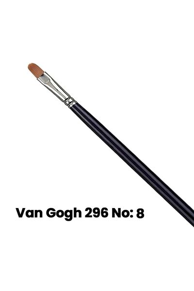 Van Gogh 296 Series Synthetic Cat Tongue - Brush No 8
