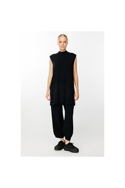 Ghisa Sleeveless Basic Knitwear Tunic