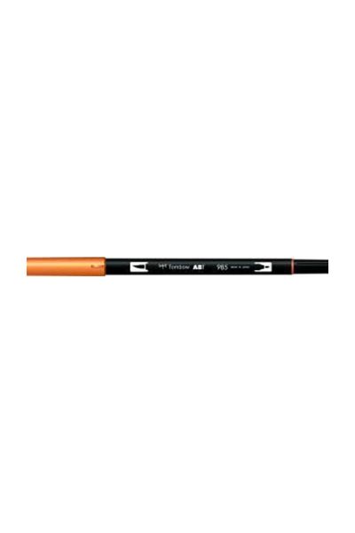 Tombow Dual Brush Pen Graphic Pen - Chrome Yellow 985