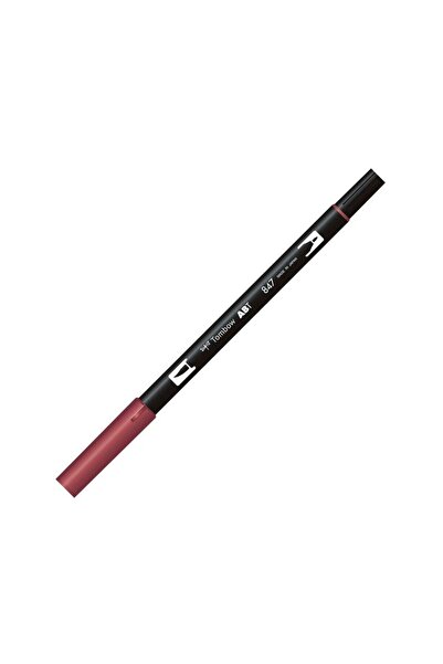 Tombow AB-T Dual Brush Pen Grafik Kalemi Crimson 847