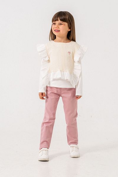 HAUSEkids 6-9 Years Old Butterfly Girl's 3-Piece Set - Dried Rose