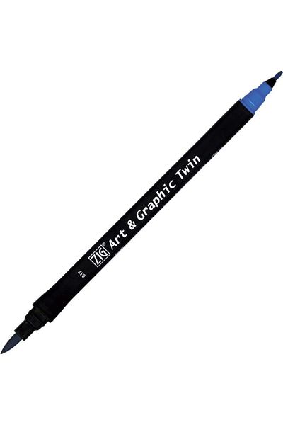 Zig Art & Graphic Twin Marker Drawing Pen 37 Persian Blue