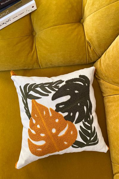 e-Bizz Store 1 Throw Pillow Cover with Punch Embroidery