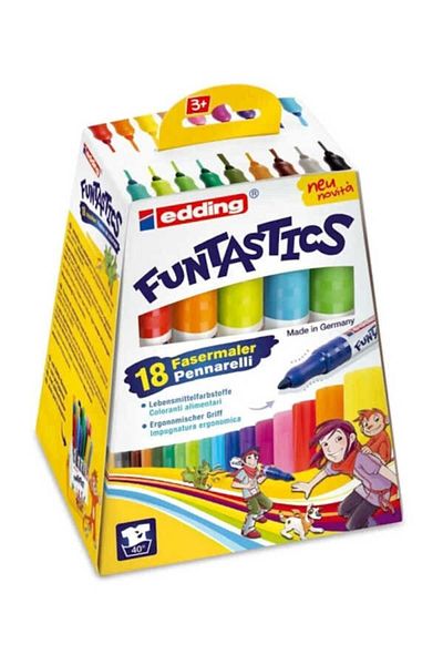 Edding 18 Pieces Ed14k1899 - Thick Funtastıc Felt Tip Pen