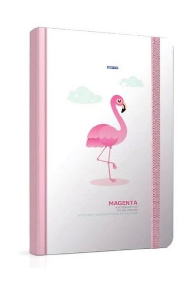 Gıpta Magenta 13x21cm Hard Cover 120 Sheets Ruled Notebook 34185