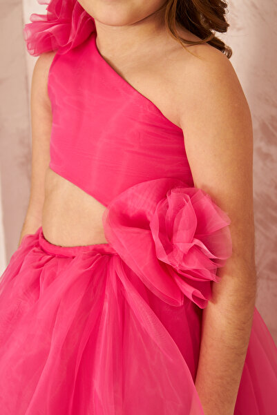 zühre balaban ροζ χαμηλομεση κοριτσι βραδινο φορεμα