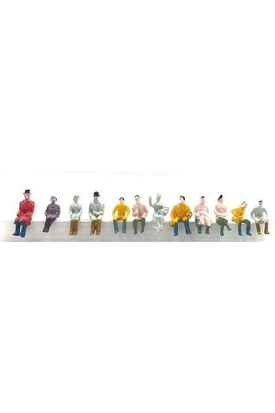 Jordania Model Je01-ibo1075 Painted Human Sitting 1/075