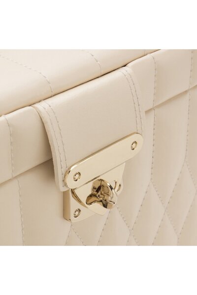 Wolf Caroline Büyük Takı Kutusu 19 Bölmeli, Deri, Altın Aksesuarlarla