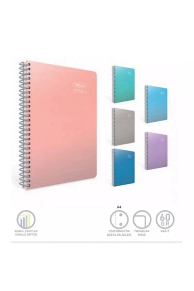 Gıpta Thebook Spirals Spiral Hard Cover Notepad 17x24cm 140 Sheets Unlined 5520
