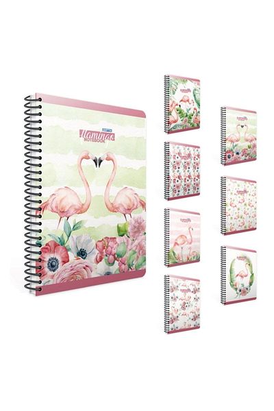 Gıpta Flamingo Pralli Hard Cover 19x26 100 de coli Caiet în carouri