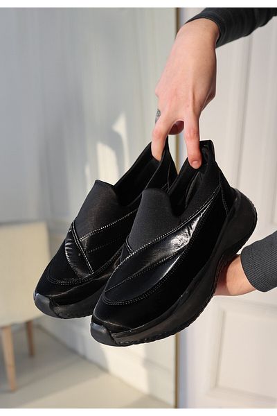 ED KLAS Meoli Black Parachute Black Sole Sneakers