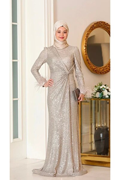 Aymira Tesettur Parıltı Büyük Beden Tesettür Abiye