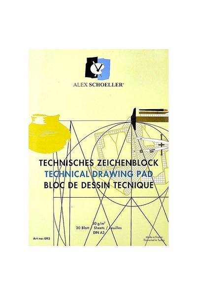 Alex Schoeller Alex Scholler A3 Technical Drawing 80gr 20pages