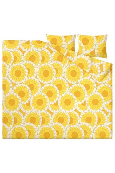 IKEA KRANSMALVA Set cuvertură dublă - Galben, 240x220/50x60 cm