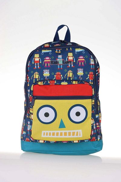 KAUKKO Geantă de școală Sweet Robot pentru copii - 39x27x19 (l5091)