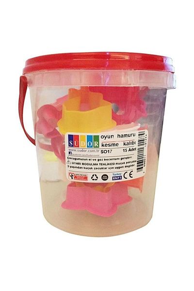Südor Play Dough Mold 15-Piece Bucket