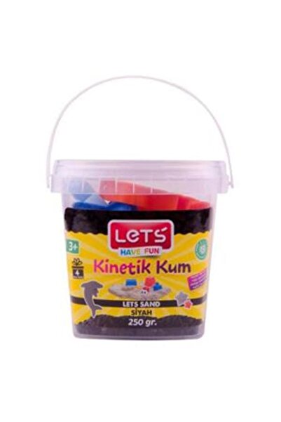 Lets KINETIK KUM 250 GR. SIYAH PLS. KUTU //LETS