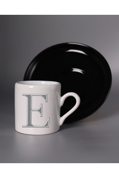 TREND YANKI Turkish Coffee Cup with Initial Print