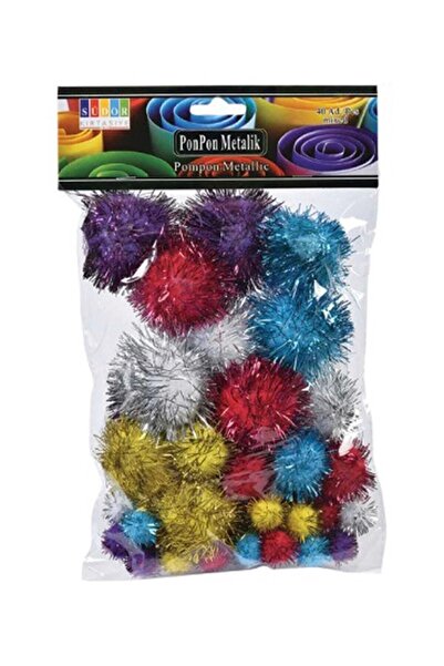 Südor Ponpon Simli Metalik 10/20/30 Mm 3 Paket