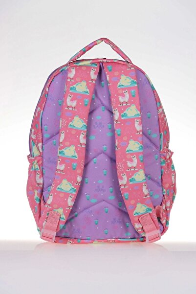 KAUKKO 39x29x16 Llama School Bag - Kids & Love Design (l5073)