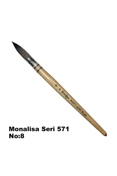 Monalisa Sulu Boya Fırçası Sincap Kılı Seri 571 No 8