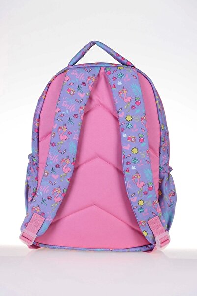 KAUKKO Kids & Love Design Lila Okul Çantası 39x29x16 (l5074)