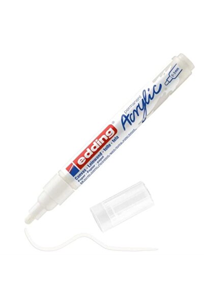 Edding 5100 Acrylic 2-3mm Akrilik Markör Kalem Traffic White / 922