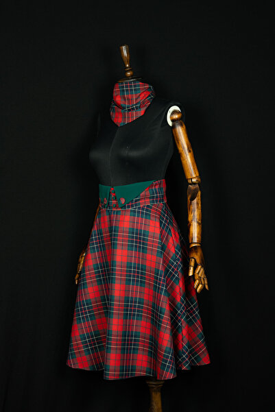 Sihirli Düğmeler Vintage Skirt