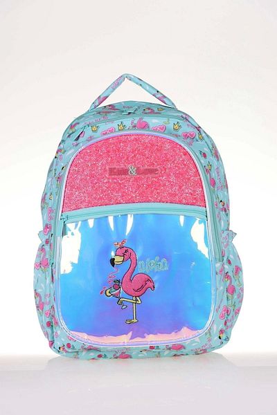 KAUKKO L5061 Rucsac Flamingo Kids&love Piatră în oglindă