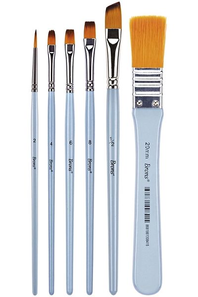 Bianyo Brons Synthetic Brush Set 6 Pieces N:br-2200 Set 1
