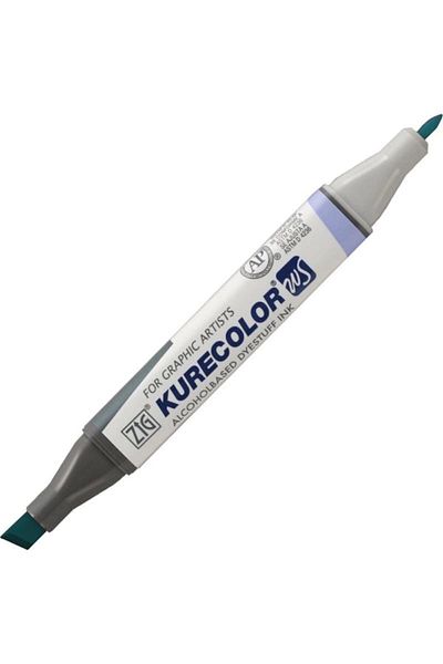 Zig Zıg Kurecolor Twin S Marker Kc3000 Double Ended Graphic Marker No:334 Persian Green