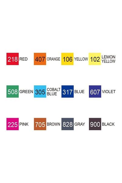 Zig KurecolorTwinWs 12 PieceMarkerSet - Basic Colors