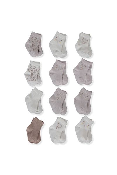 Bebetto 0-6 Months Pandas 3-Piece Socks Set - S 671