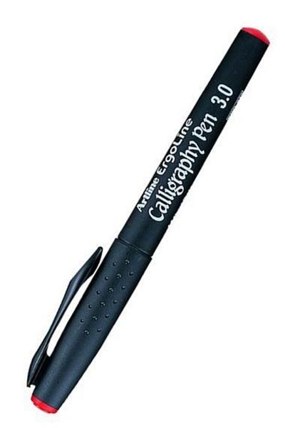 artline Artline 3.0 Mm Red Calligraphy Pen
