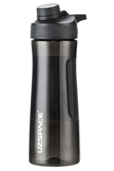 Uzspace Black Tritan 700 ml Flask with Screw Safety Lid 9010