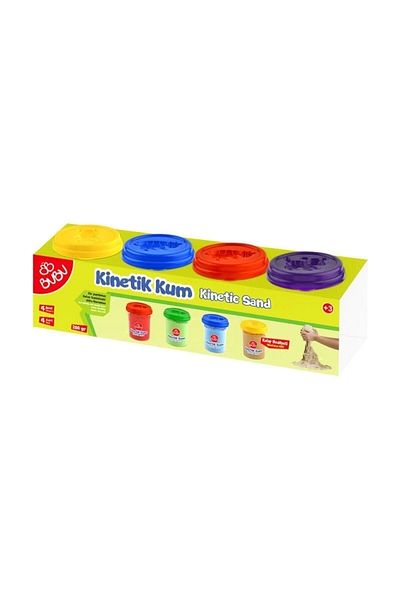 Bubu Kinetic Sand 4 Colors X 200 GrCup Fun Toys (Stationery)