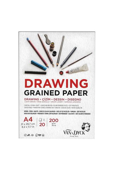 Alex Schoeller Van Dyck A4 Stitched 200g Drawing Notebook-1