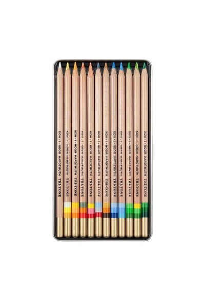 Koh-i Noor Tri-tone 12li Ve 3 Renkli Kalem Seti