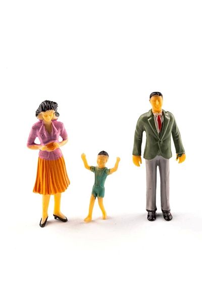 Jordania Model Je01-ib1025a Painted Human Family 1/025