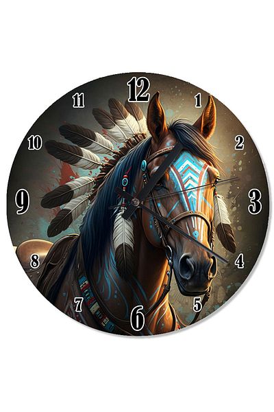karizmart Warrior Horse Special Design Wall Clock