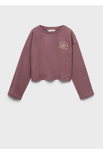 MANGO Kids Gemustertes Langarm-T-Shirt