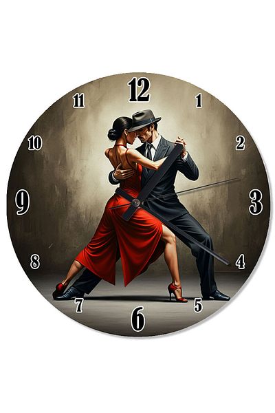 ekart Tangoing Couple Shaped Wall Clock