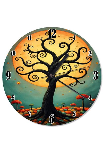 ekart Mysterious Magical Tree Flowing Wall Clock