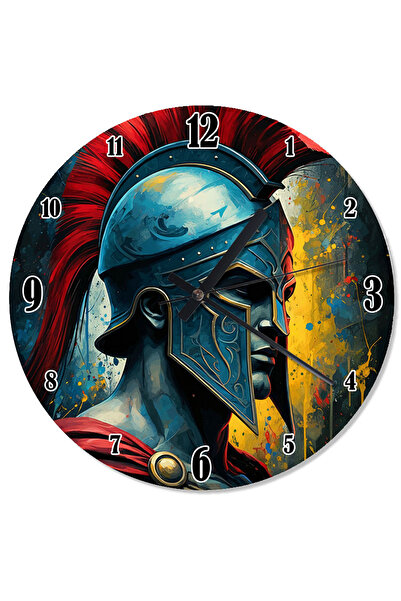 ekart ساعة حائط بتصميم خاص من Red Helmet Warrior