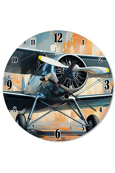 ekart Old Airplane Beauty Shaped Wall Clock